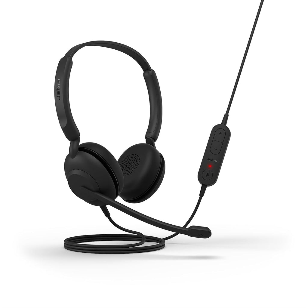 Jabra Evolve 10 Stereo USB-A Headset with Noise-Cancelling Microphone | Wired On-Ear Business Headphones for PC & Laptop | Plug & Play