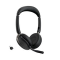 Jabra Evolve2 65 Flex USB-C UC Wireless Headset | Bluetooth Office Headset for Zoom, Google Meet & Webex | Hybrid ANC, Foldable Design