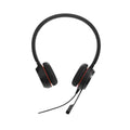 Jabra Evolve 30 II Stereo MS USB-C/A Wired Headset – Ms Teams Certified On-Ear Headphones with Noise Cancelling Mic, USB-C & USB-A Connectivity, Stereo Sound for Calls, Office, Work from Home, Black