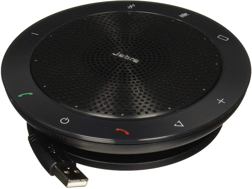 Jabra Speak 510 MS USB & Bluetooth Conference Speakerphone | Microsoft Teams & Skype Certified | Portable Speakerphone for Meetings | 360° Omni-Directional Mic | Crystal Clear HD Audio