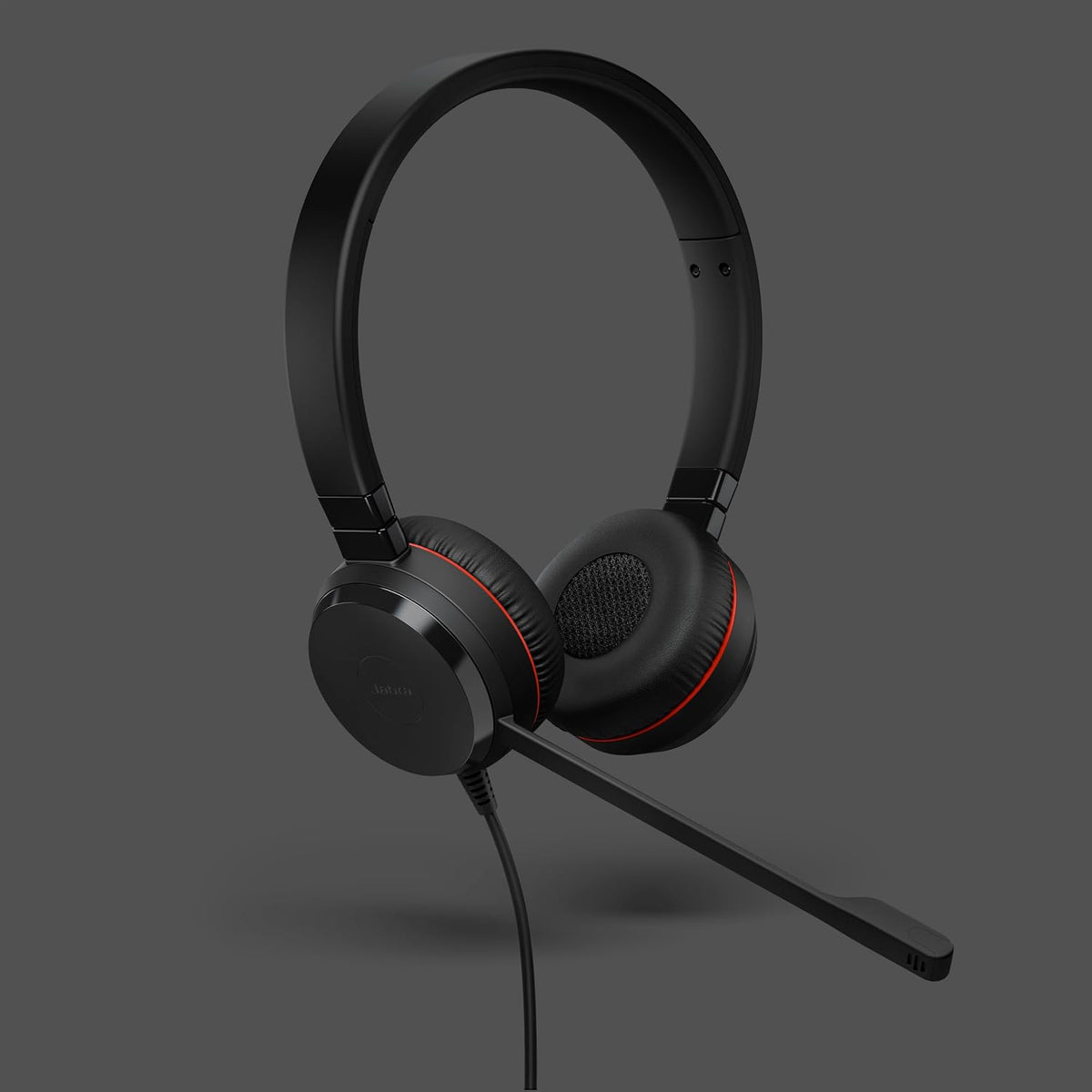 Jabra Evolve 30 II Stereo MS USB-C/A Wired Headset – Ms Teams Certified On-Ear Headphones with Noise Cancelling Mic, USB-C & USB-A Connectivity, Stereo Sound for Calls, Office, Work from Home, Black