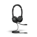 Jabra Evolve2 30 Se On Ear Wired Stereo Noise-Cancelling Headset-Features 2-Mic Call Technology & Usb-C Cable-Works With All Leading Unified Communications Platforms Such As Zoom & Google Meet-Black