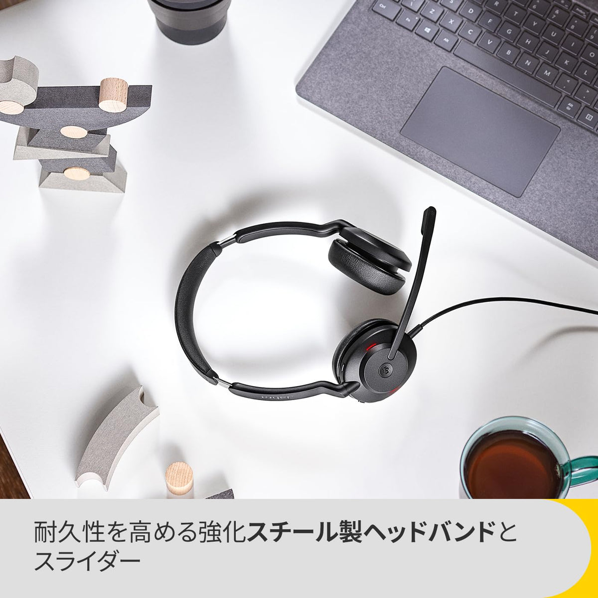 Jabra Evolve2 30 Se On Ear Wired Stereo Noise-Cancelling Headset-Features 2-Mic Call Technology & Usb-C Cable-Works With All Leading Unified Communications Platforms Such As Zoom & Google Meet-Black