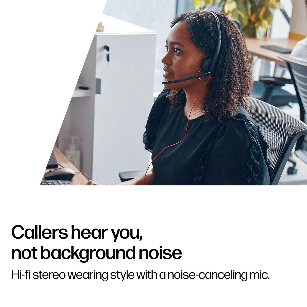 Poly (Plantronics) Blackwire 3220 Stereo Headset, On Ear w/Noise-canceling mic, 118g, Connect to Mobile/Tablet via USB-C/A, Lightweight Metal Headband, Dynamic EQ, Hi-Fi Stereo, Black, 9P7X8AA