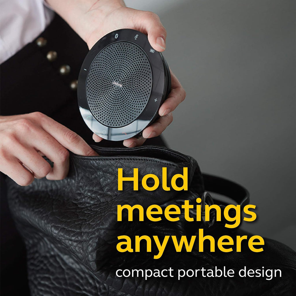 Jabra Speak 510 MS USB & Bluetooth Conference Speakerphone | Microsoft Teams & Skype Certified | Portable Speakerphone for Meetings | 360° Omni-Directional Mic | Crystal Clear HD Audio