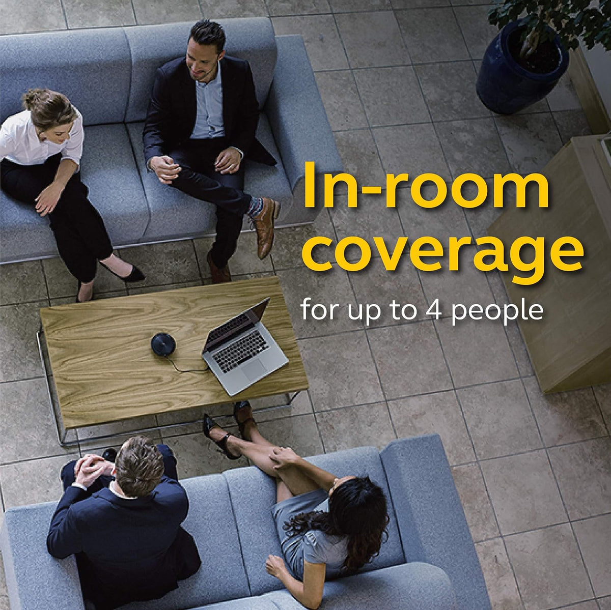Jabra Speak 510 MS USB & Bluetooth Conference Speakerphone | Microsoft Teams & Skype Certified | Portable Speakerphone for Meetings | 360° Omni-Directional Mic | Crystal Clear HD Audio